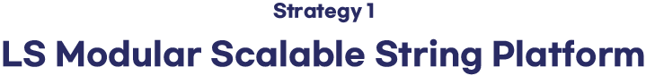 Strategy 1 LS Modular Scalable String Platform