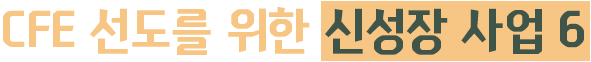 CFE 선도를 위한 신성장 사업 6
